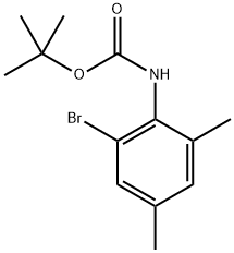 tert-Butyl (2-bromo-4,6-dimethylphenyl)carbamate Structure