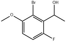 1-(2-Bromo-6-fluoro-3-methoxyphenyl)ethanol Structure