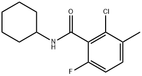 2-Chloro-N-cyclohexyl-6-fluoro-3-methylbenzamide Structure