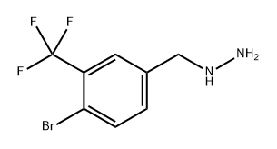 {[4-bromo-3-(trifluoromethyl)phenyl]methyl}hydrazine,1509888-95-2,结构式