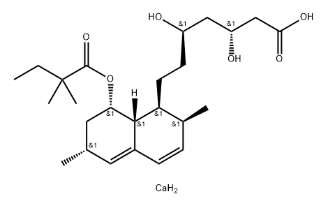 Tenivastatin calcium 化学構造式