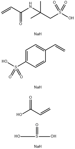 151006-66-5 2-Propenoic acid telomer with 2-methyl-2-[(1-oxo-2-propenyl)amino] -1-propanesulfonic acid monosodium salt, sodium 4-ethenylbenzenesulfonate and sodium hydrogen sulfite, sodium salt