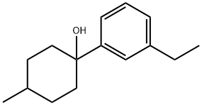 1-(3-ethylphenyl)-4-methylcyclohexanol 结构式