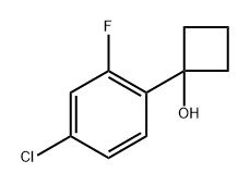 1-(4-chloro-2-fluorophenyl)cyclobutanol Structure