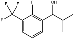 1-(2-fluoro-3-(trifluoromethyl)phenyl)-2-methylpropan-1-ol Structure