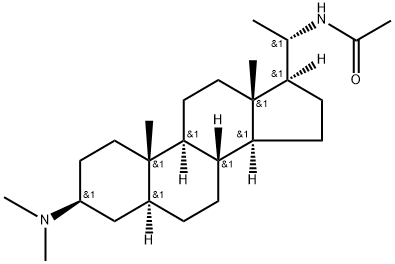 N-[(20S)-3β-(Dimethylamino)-5α-pregnan-20-yl]acetamide Struktur