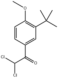 1-(3-(tert-butyl)-4-methoxyphenyl)-2,2-dichloroethanone Structure