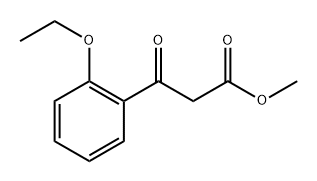 3-(2-乙氧基苯基)-3-氧代丙酸甲酯 结构式