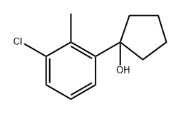 1-(3-chloro-2-methylphenyl)cyclopentanol Struktur