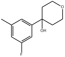 4-(3-fluoro-5-methylphenyl)tetrahydro-2H-pyran-4-ol Structure