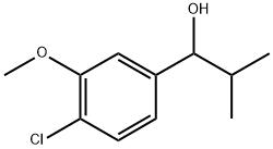 1-(4-chloro-3-methoxyphenyl)-2-methylpropan-1-ol Structure