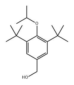 (3,5-di-tert-butyl-4-isopropoxyphenyl)methanol 化学構造式