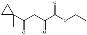 Cyclopropanebutanoic acid, 1-methyl-α,γ-dioxo-, ethyl ester Structure