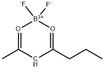 Boron, difluoro(2,4-heptanedionato)- Struktur