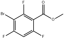 Methyl 3-bromo-2,4,6-trifluorobenzoate 化学構造式