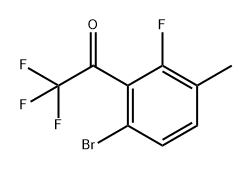 1-(6-Bromo-2-fluoro-3-methylphenyl)-2,2,2-trifluoroethanone|1-(6-BROMO-2-FLUORO-3-METHYLPHENYL)-2,2,2-TRIFLUOROETHANO