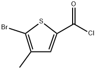 5-Bromo-4-methyl-2-thiophenecarbonyl chloride,1513336-16-7,结构式