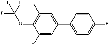 4'-Bromo-3,5-difluoro-4-(trifluoromethoxy)-1,1'-biphenyl,1513876-60-2,结构式