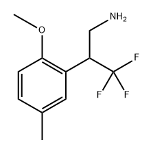 3,3,3-Trifluoro-2-(2-methoxy-5-methylphenyl)propan-1-amine Structure