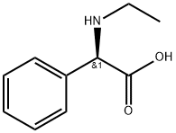 (R)-2-(乙氨基)-2-苯乙酸 结构式