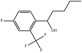 α-Butyl-4-fluoro-2-(trifluoromethyl)benzenemethanol Structure