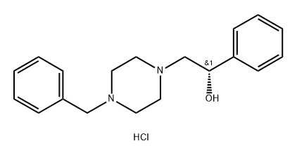 (S)-2-(4-benzylpiperazin-1-yl)-1-phenylethan-1-ol dihydrochloride Struktur
