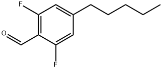 2,6-difluoro-4-pentylbenzaldehyde 结构式
