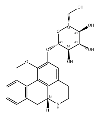 asimilobine-2-O-glucoside 结构式