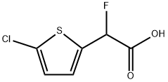 2-Thiopheneacetic acid, 5-chloro-α-fluoro- Struktur