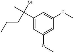 3,5-Dimethoxy-α-methyl-α-propylbenzenemethanol 化学構造式