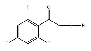 3-oxo-3-(2,4,6-trifluorophenyl)propanenitrile 化学構造式