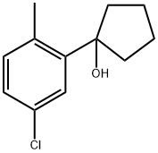 1-(5-chloro-2-methylphenyl)cyclopentanol 结构式