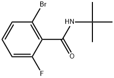 2-Bromo-N-(1,1-dimethylethyl)-6-fluorobenzamide Structure