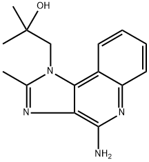 1H-Imidazo[4,5-c]quinoline-1-ethanol, 4-amino-α,α,2-trimethyl-,151751-58-5,结构式