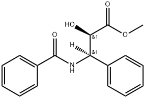 Benzenepropanoic acid, β-(benzoylamino)-α-hydroxy-, methyl ester, (αR,βR)- Struktur