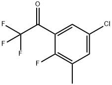 1-(5-Chloro-2-fluoro-3-methylphenyl)-2,2,2-trifluoroethanone Struktur