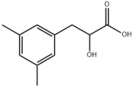 Benzenepropanoic acid, α-hydroxy-3,5-dimethyl- Structure