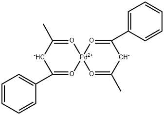 Palladium,bis(1-phenyl-1,3-butanedionato-kO1,kO3)- Struktur