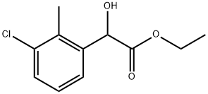 Ethyl 3-chloro-α-hydroxy-2-methylbenzeneacetate Structure