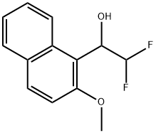 α-(Difluoromethyl)-2-methoxy-1-naphthalenemethanol 化学構造式