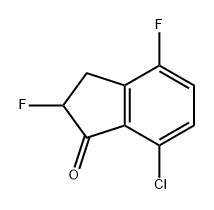 7-chloro-2,4-difluoro-2,3-dihydro-1H-inden-1-one Structure
