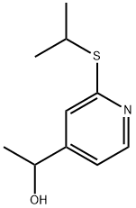 α-Methyl-2-[(1-methylethyl)thio]-4-pyridinemethanol Structure