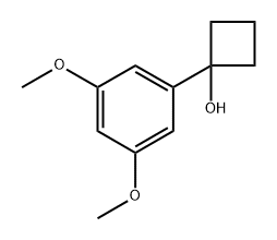 1-(3,5-二甲氧基苯基)环丁醇 结构式