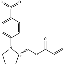 聚[[(S)-1-(4-硝基苯基)-2-吡咯烷甲基]丙烯酸酯 结构式