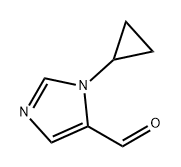 1-环丙基-1H-咪唑-5-甲醛,1521287-11-5,结构式