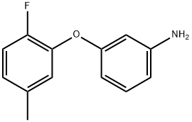 3-(2-Fluoro-5-methylphenoxy)benzenamine Struktur