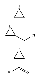 Formic acid, compd. with aziridine polymer with (chloromethyl)oxirane and oxirane Struktur