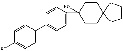 8-(4'-bromo-[1,1'-biphenyl]-4-yl)-1,4-dioxaspiro[4.5]decan-8-ol Structure