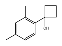 1-(2,4-dimethylphenyl)cyclobutanol 化学構造式