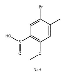 5-bromo-2-methoxy-4-methylbenzenesulfinate 化学構造式